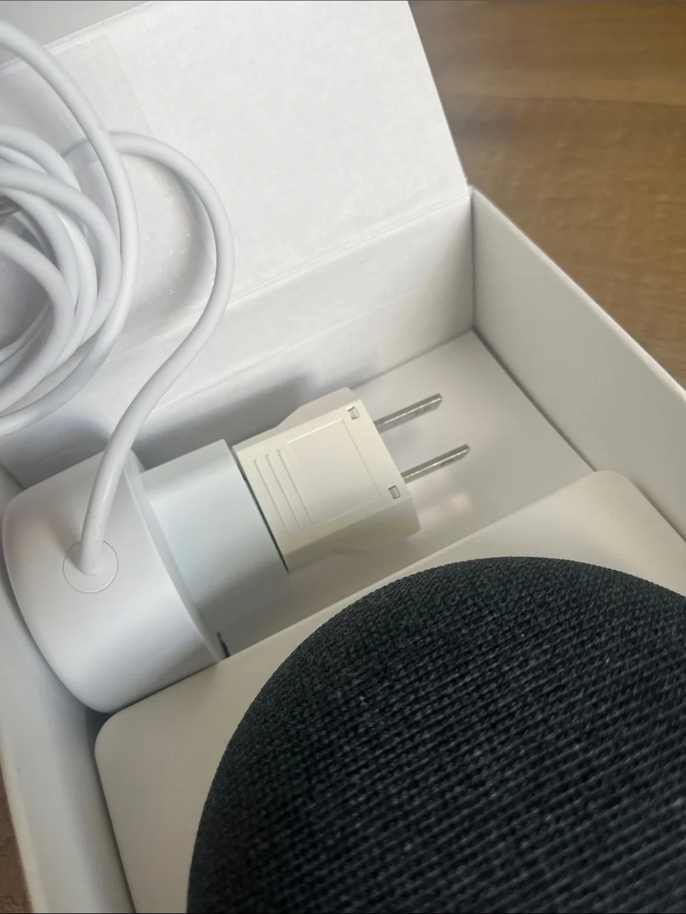 Google Nest Mini — Second Generation Smart Speaker Euro Plug w Adapter Tech